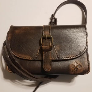 Patricia Nash Torri Crossbody Distressed Leather